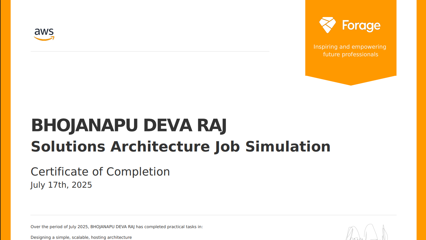 Solutions Architecture Job Simulation